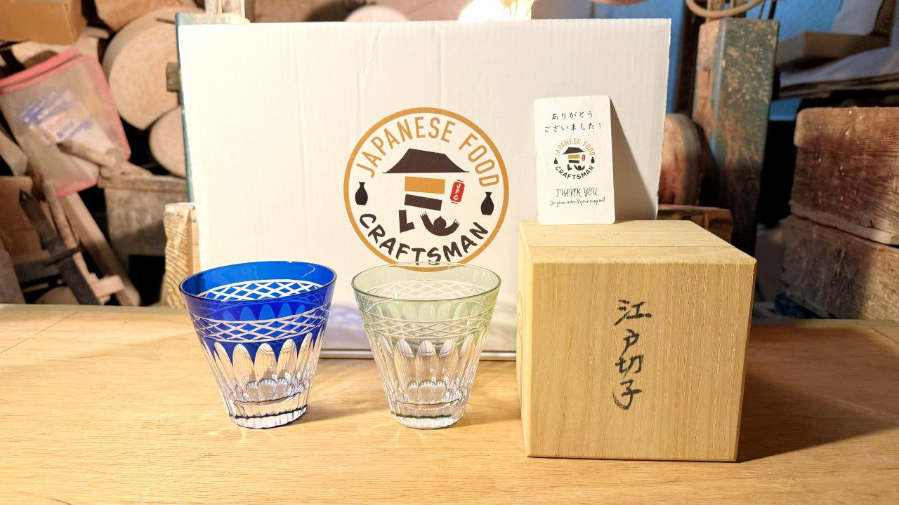 Faceted Edo Kiriko Glass