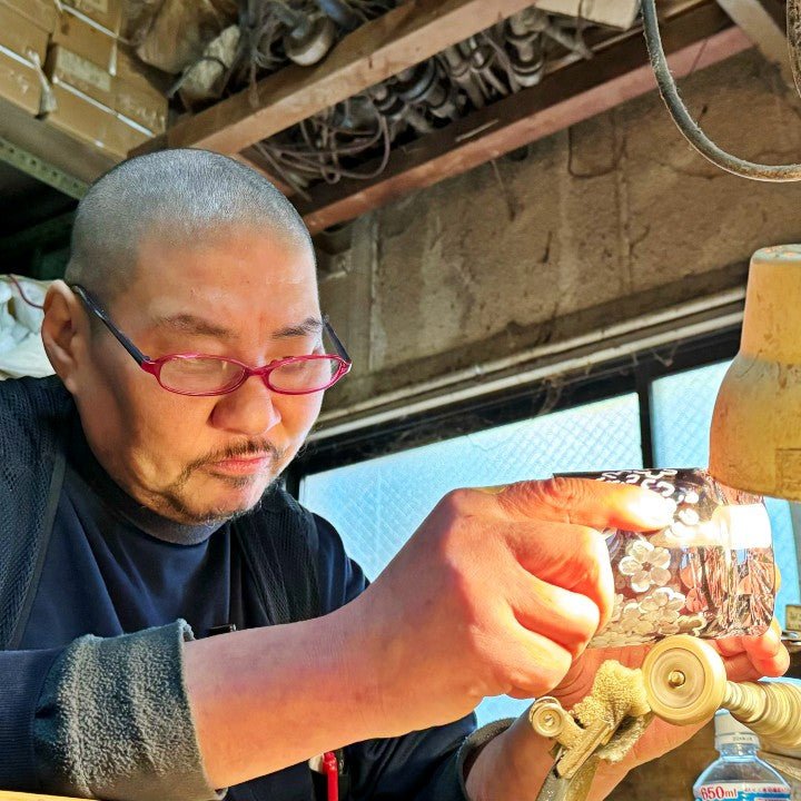 Ootomo Glassware Faceted Edo Kiriko Glass - Japanese Food Craftsman Shop