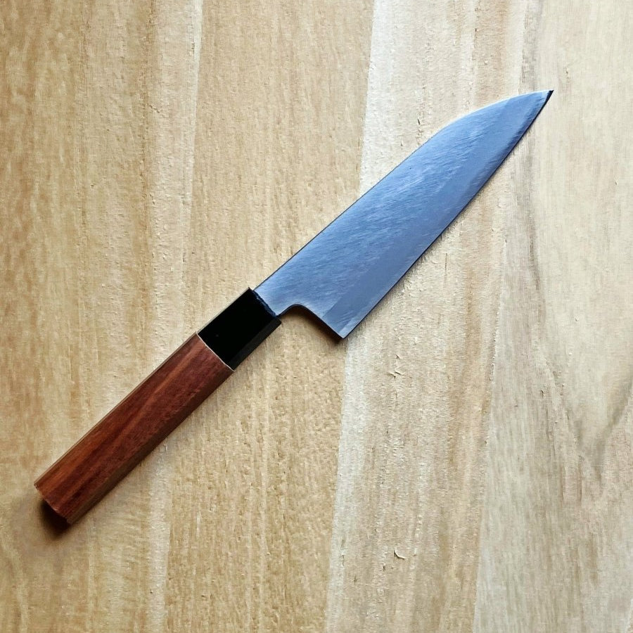 Nishida Hamono Polished Koharu Santoku Knife 130mm