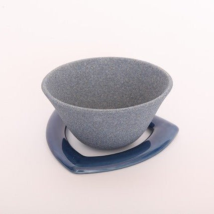 Ceramic Coffee Filter COFIL Standard displayed on white background with blue stand