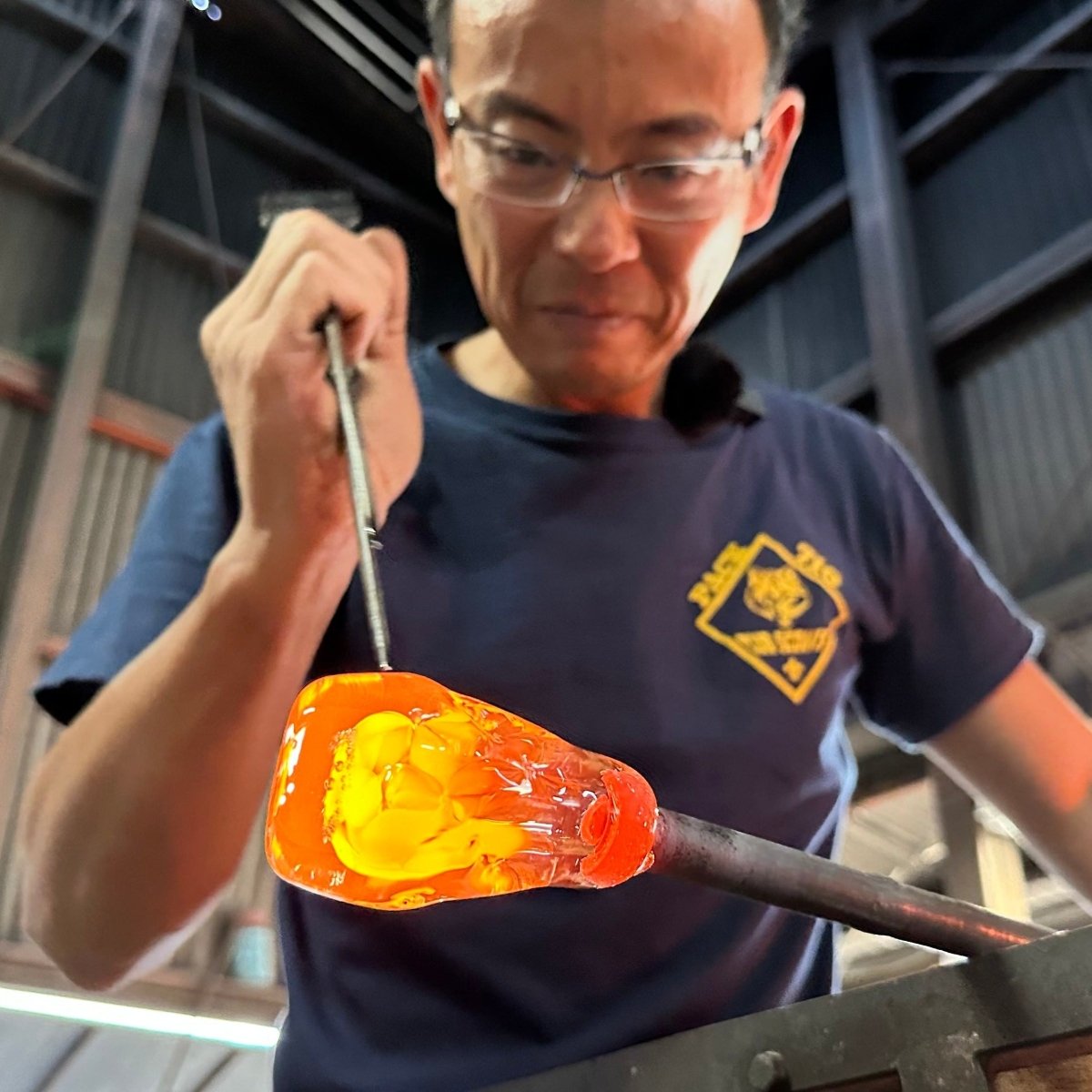 Handcrafted Rainbow Water Glass - Japanese Food Craftsman Shop