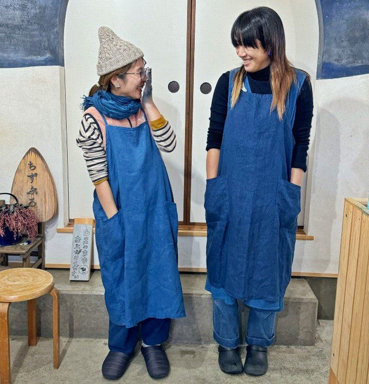 Indigo Blue Hand-dyed Apron