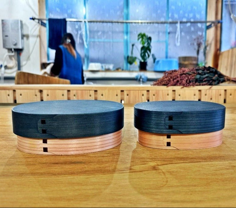 Indigo Blue Hand-dyed Bento Box