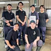 Nigara Hamono blacksmith team photo in the factory