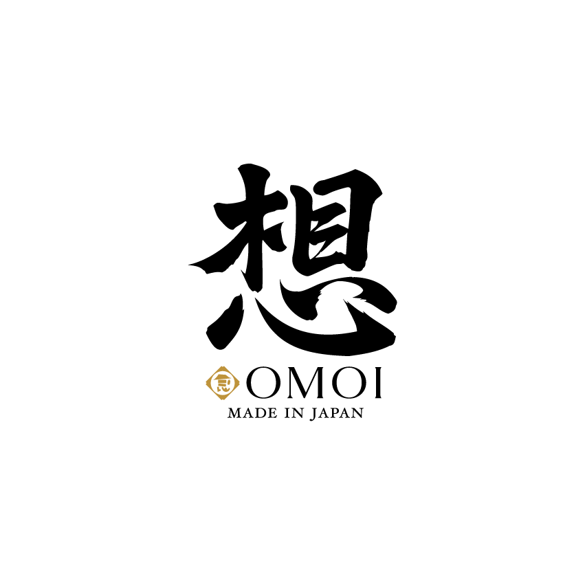 Omoi logo mark with golden Japanese Food Craftsman detail