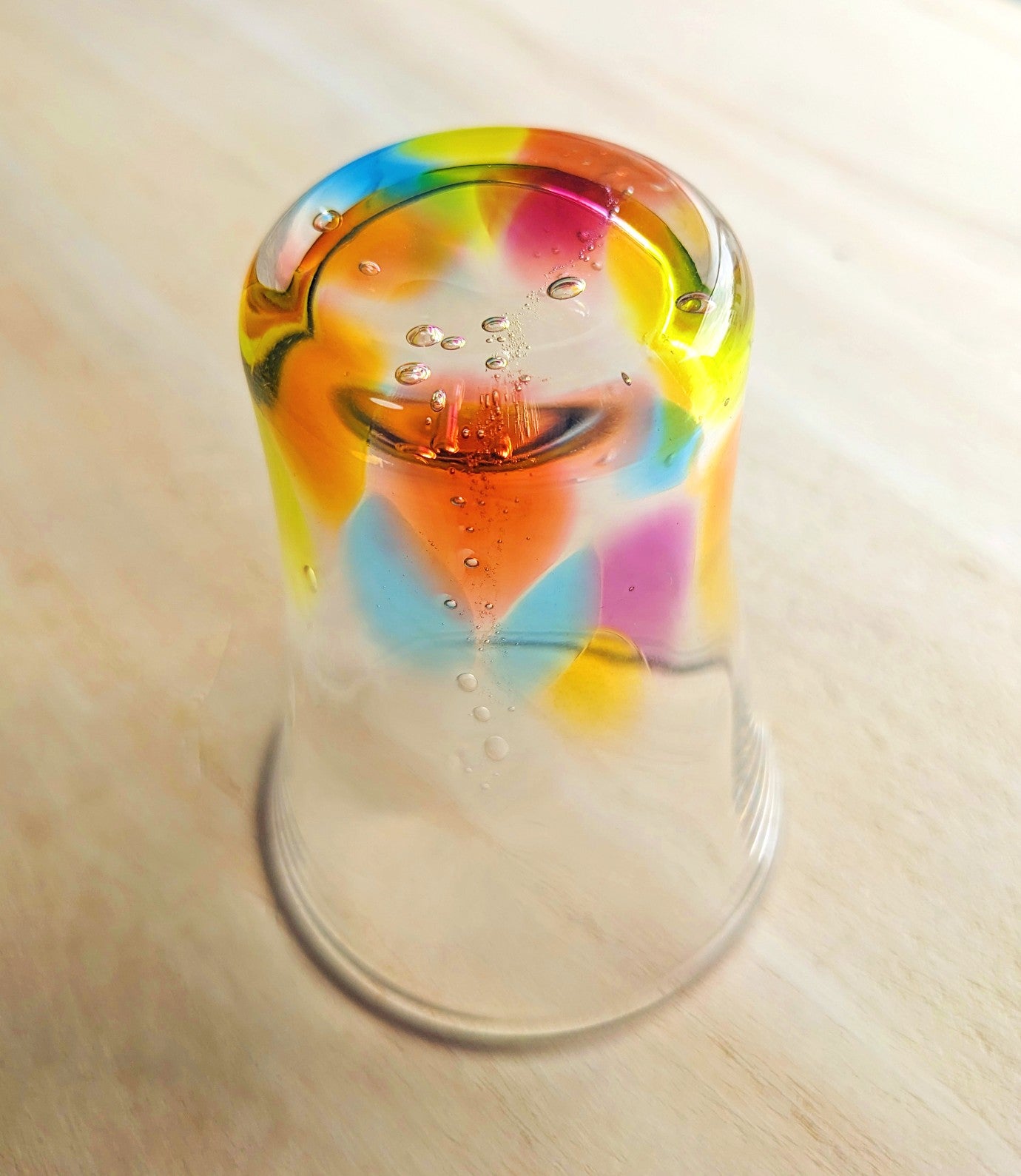 Rainbow Water Glass