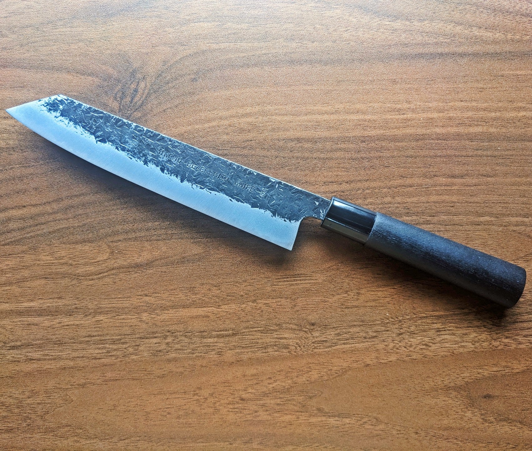 Minomo Blacksmith 3-Knife Set: Santoku, No.8 & Father Knives