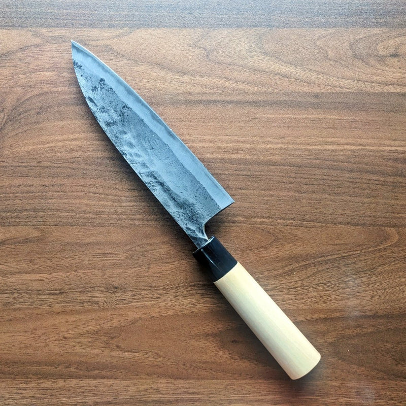 Kurouchi Deba Knife 21cm by Nakamura Hamono's left side