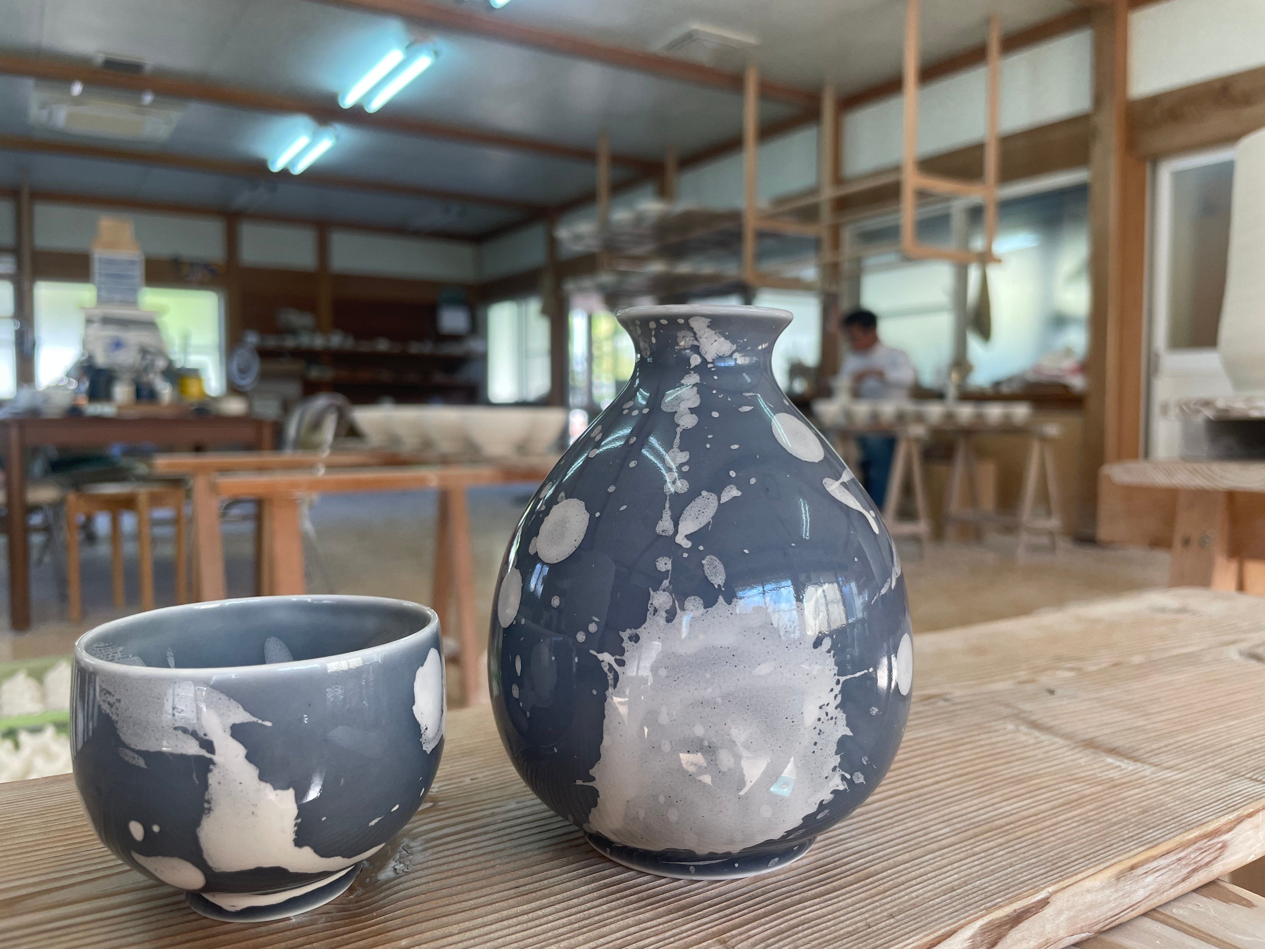 Sake Cup made by Grandson Yuuki-san Japanese Food Craftsman Shop