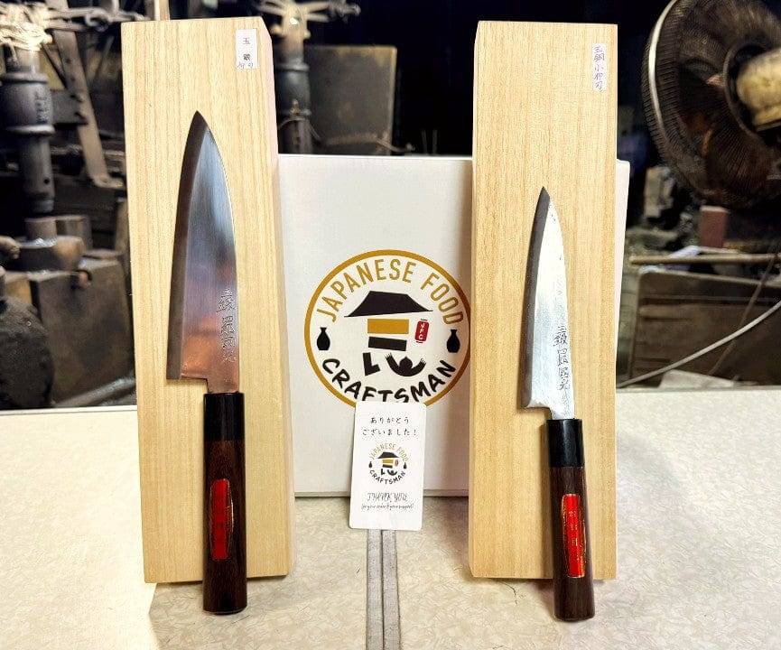 Tamahagane Yanagiba Knife & Sharpening Stone Japanese Food Craftsman Shop