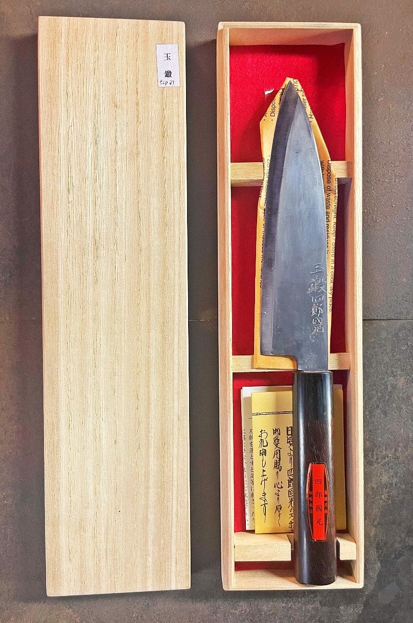 Tamahagane Yanagiba Knife & Sharpening Stone Japanese Food Craftsman Shop