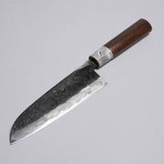 Miwa Hamono Kurouchi Aogami No.1 Gyuto Knife 165mm in a grey background