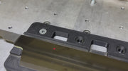 A KISEKI knife by Fukuda Hamono being engraved with laser